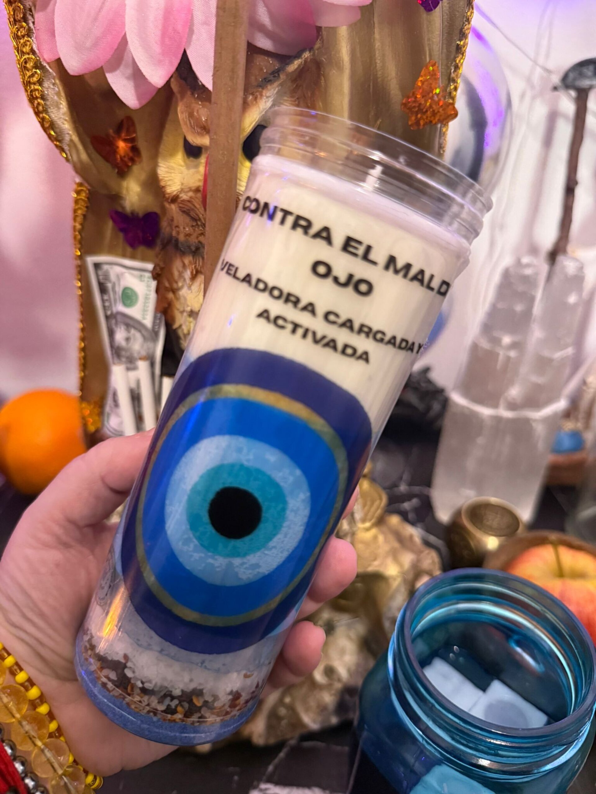 Veladora Contra el mal de ojo (con base preparada) - 1