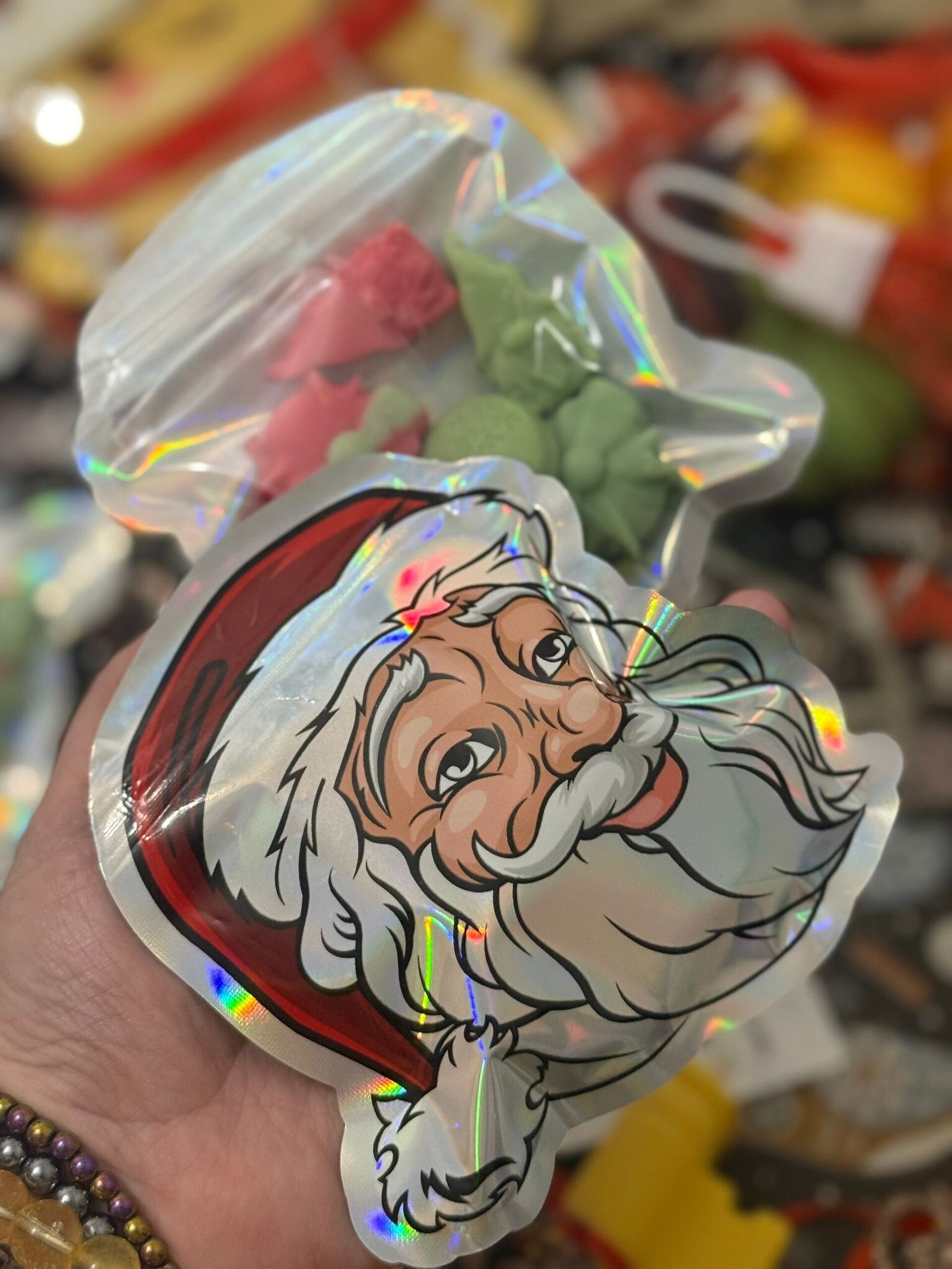 Bolsita figuras navidad  Bastón de Caramelo - 1