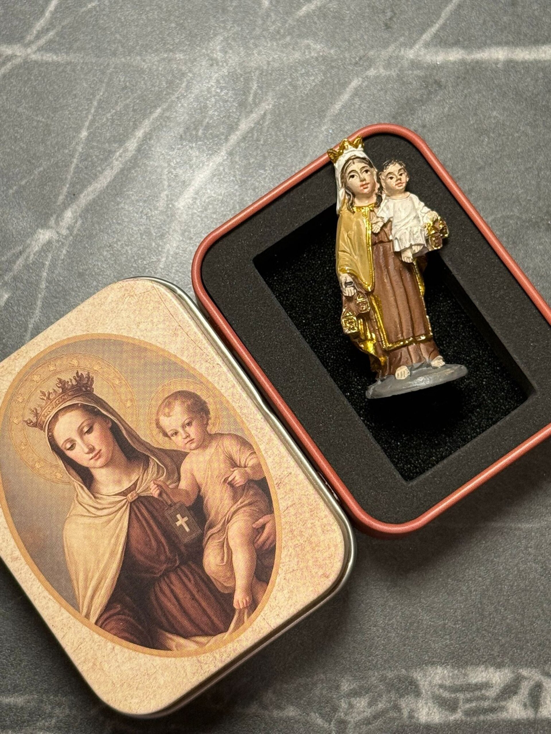 Imagen Virgen del Carmen 5cm en lata - 1
