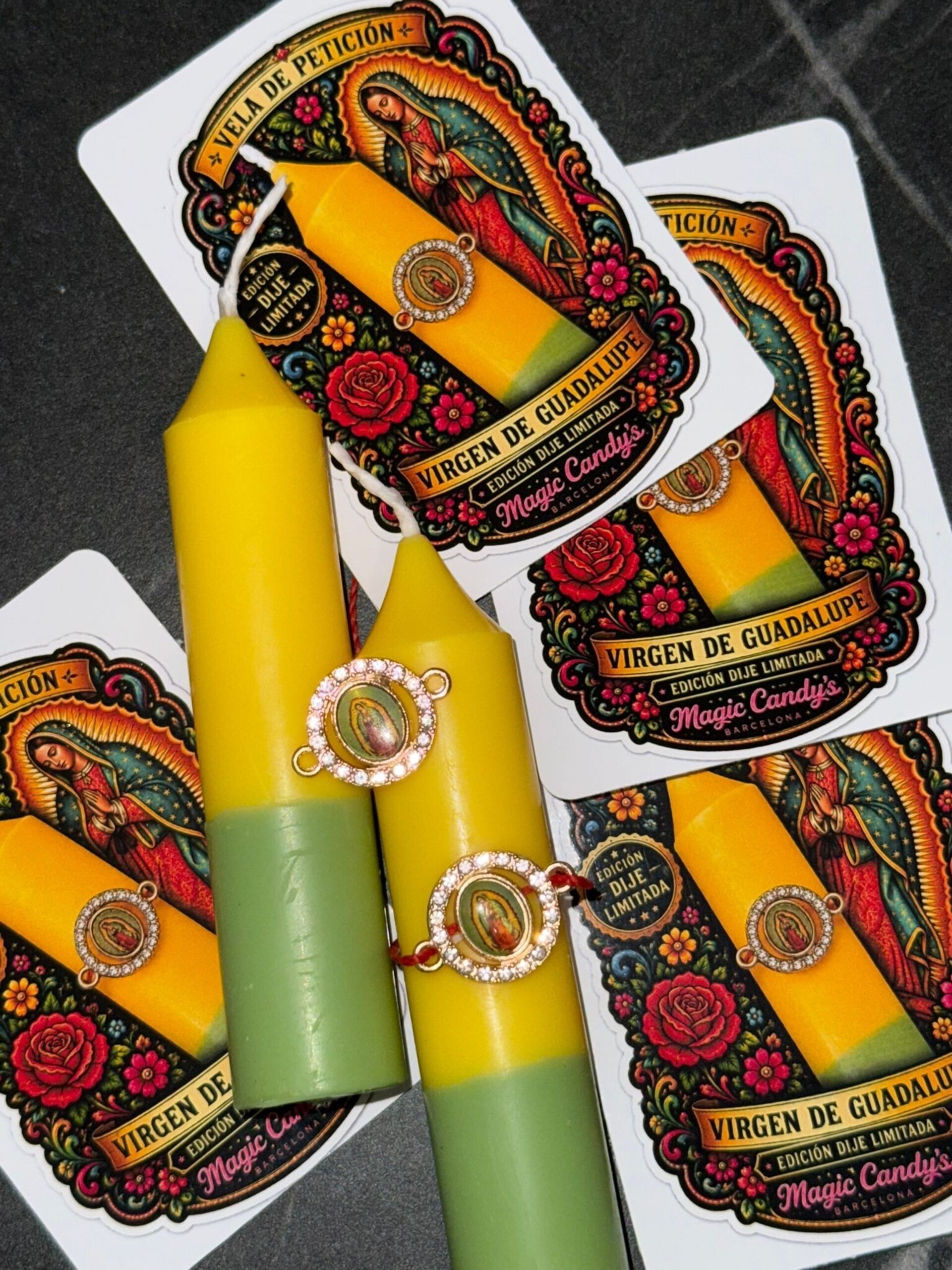 Vela Especial  petición Virgen de Guadalupe con dije - 1