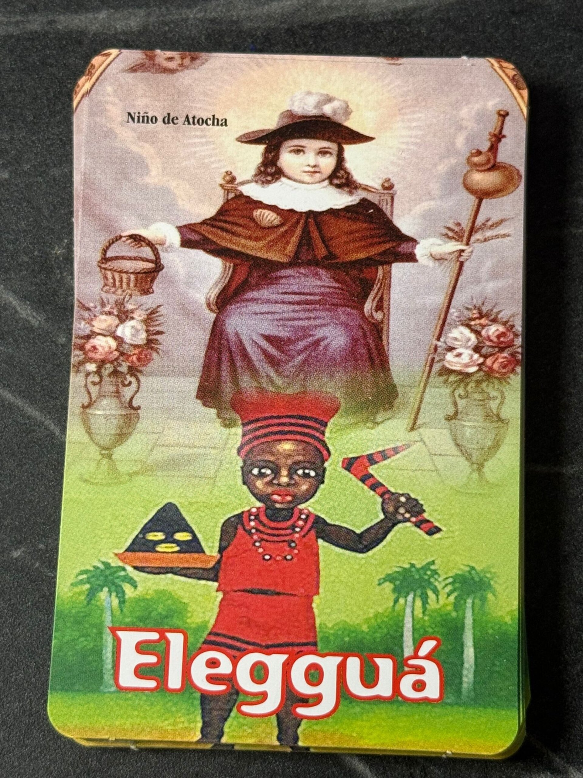 Estampita Eleggua & Niño de Atocha - 1
