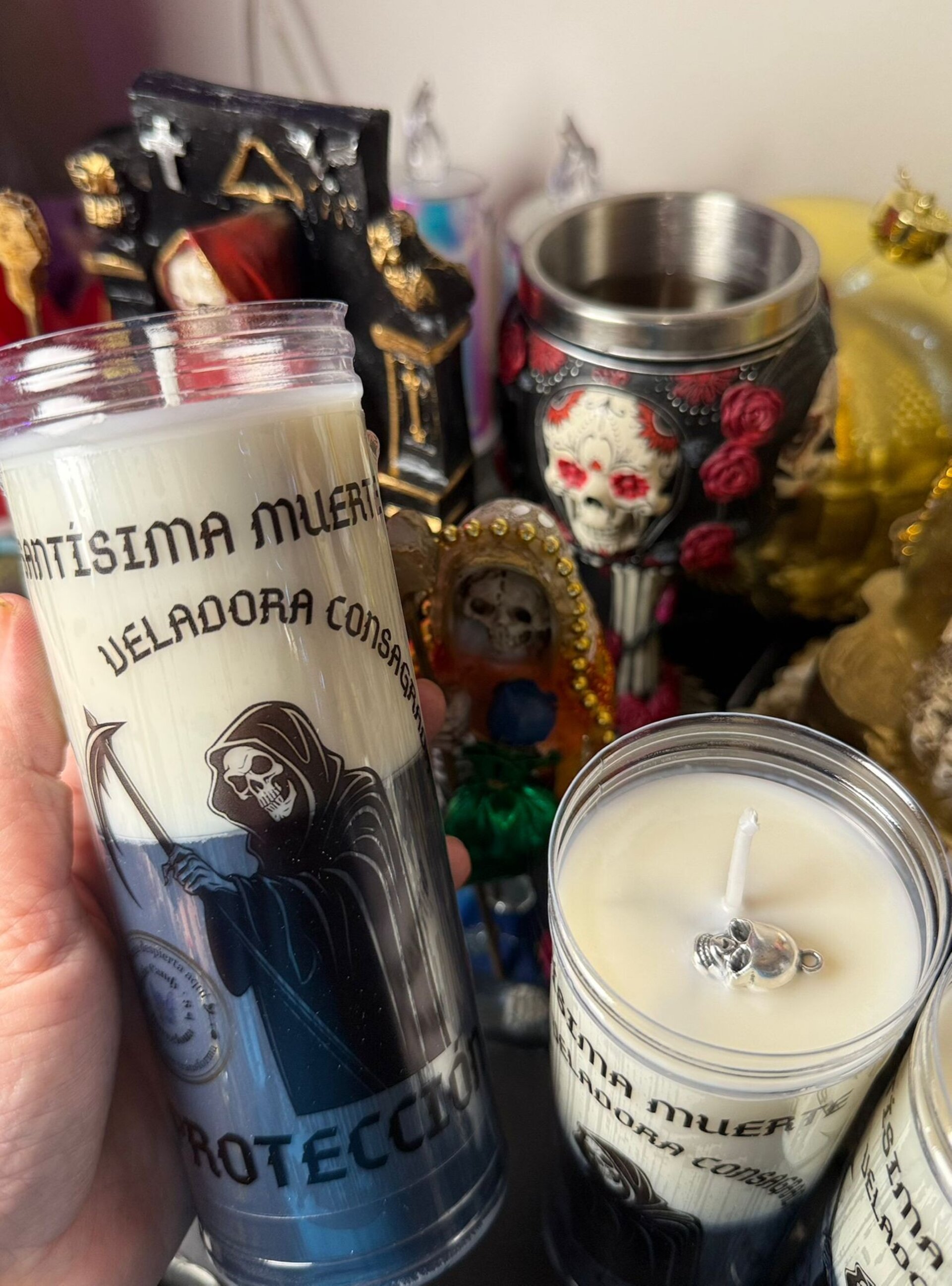 Veladora Santísima Muerte Consagrada Proteccion - 1