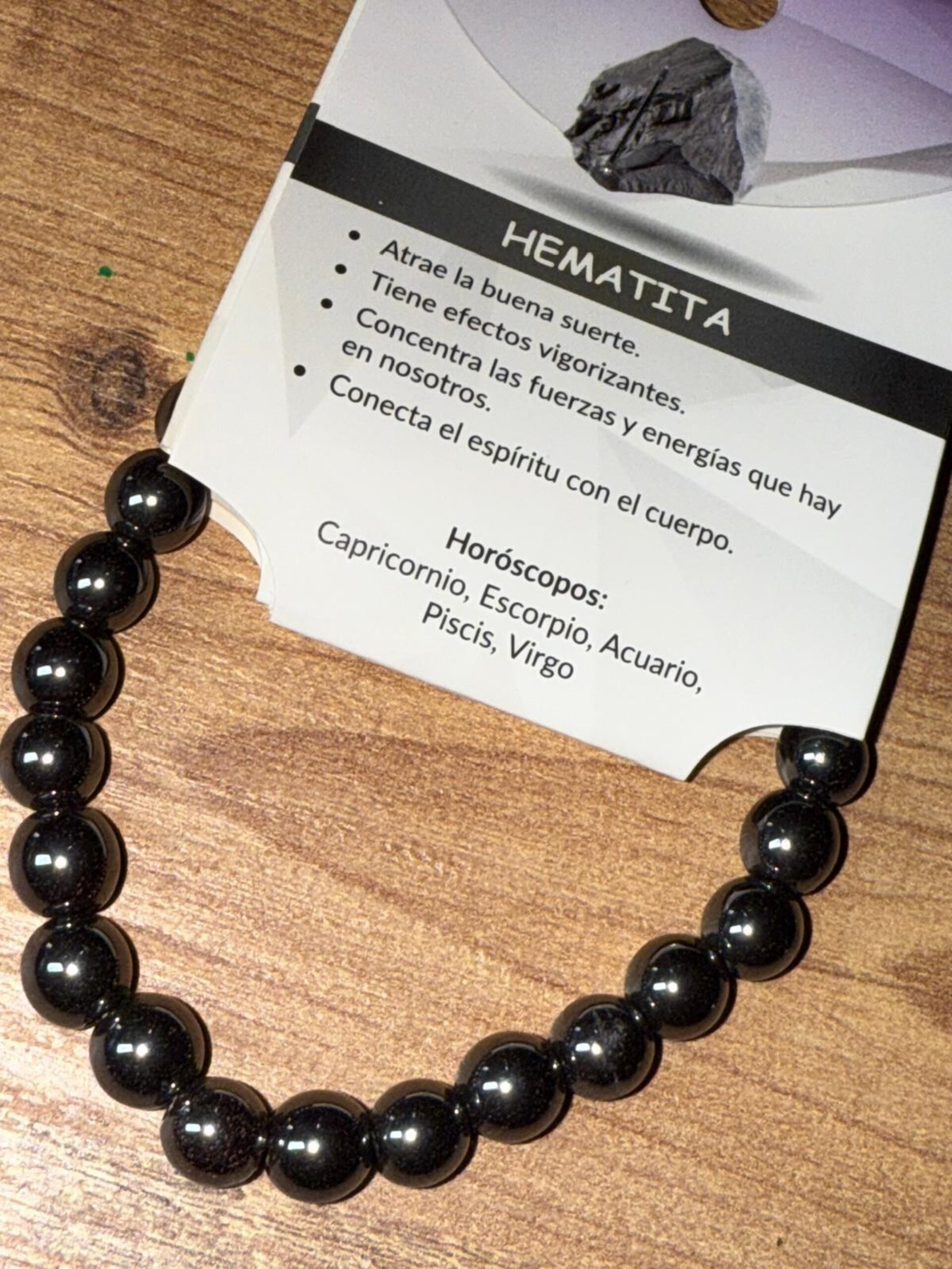 Pulsera Hematita 8mm - 1