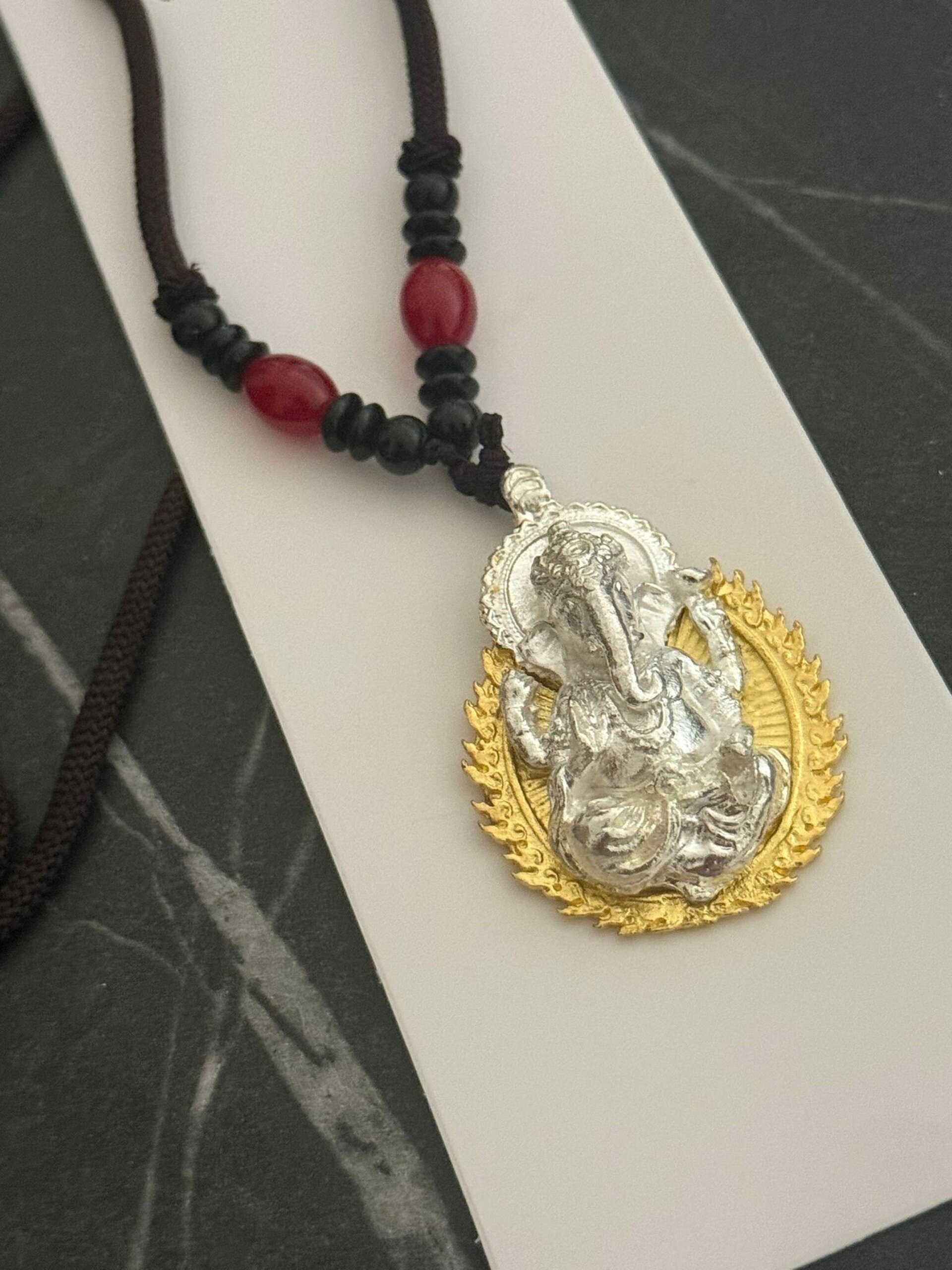 Collar Hindú Ganesha dorado - 1