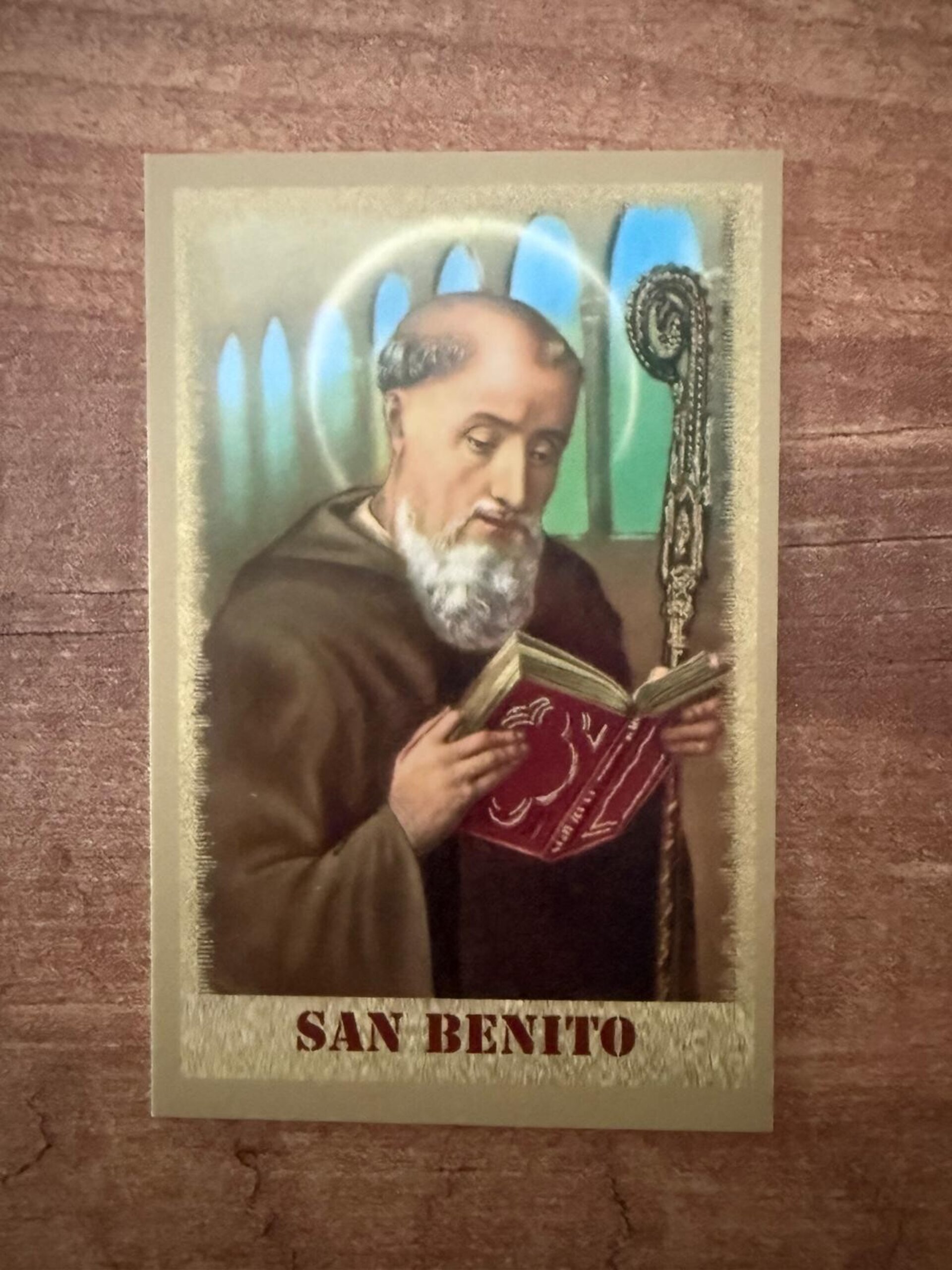 Estampita San Benito - 1