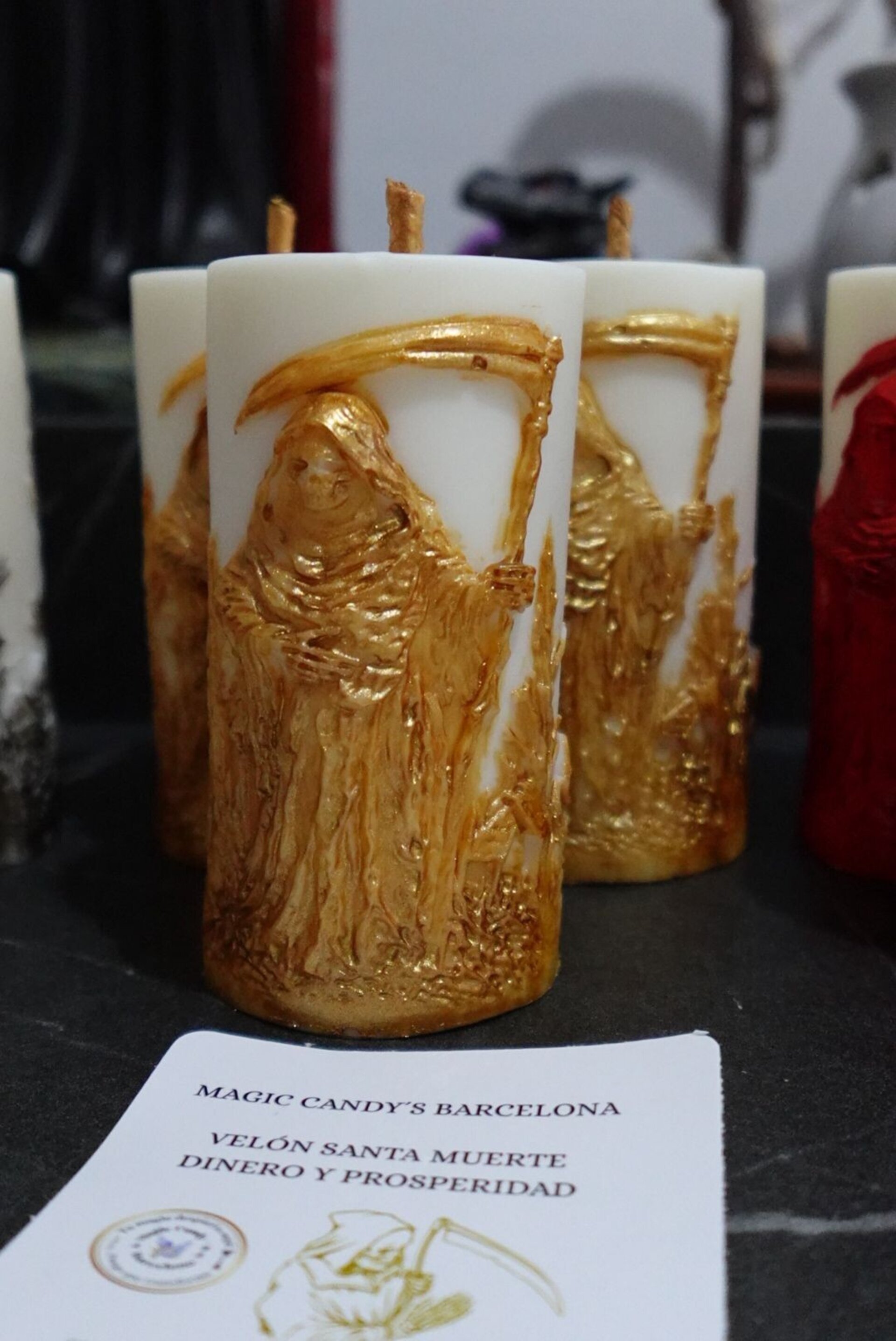 Velón Santa Muerte Dinero y Prosperidad - 1
