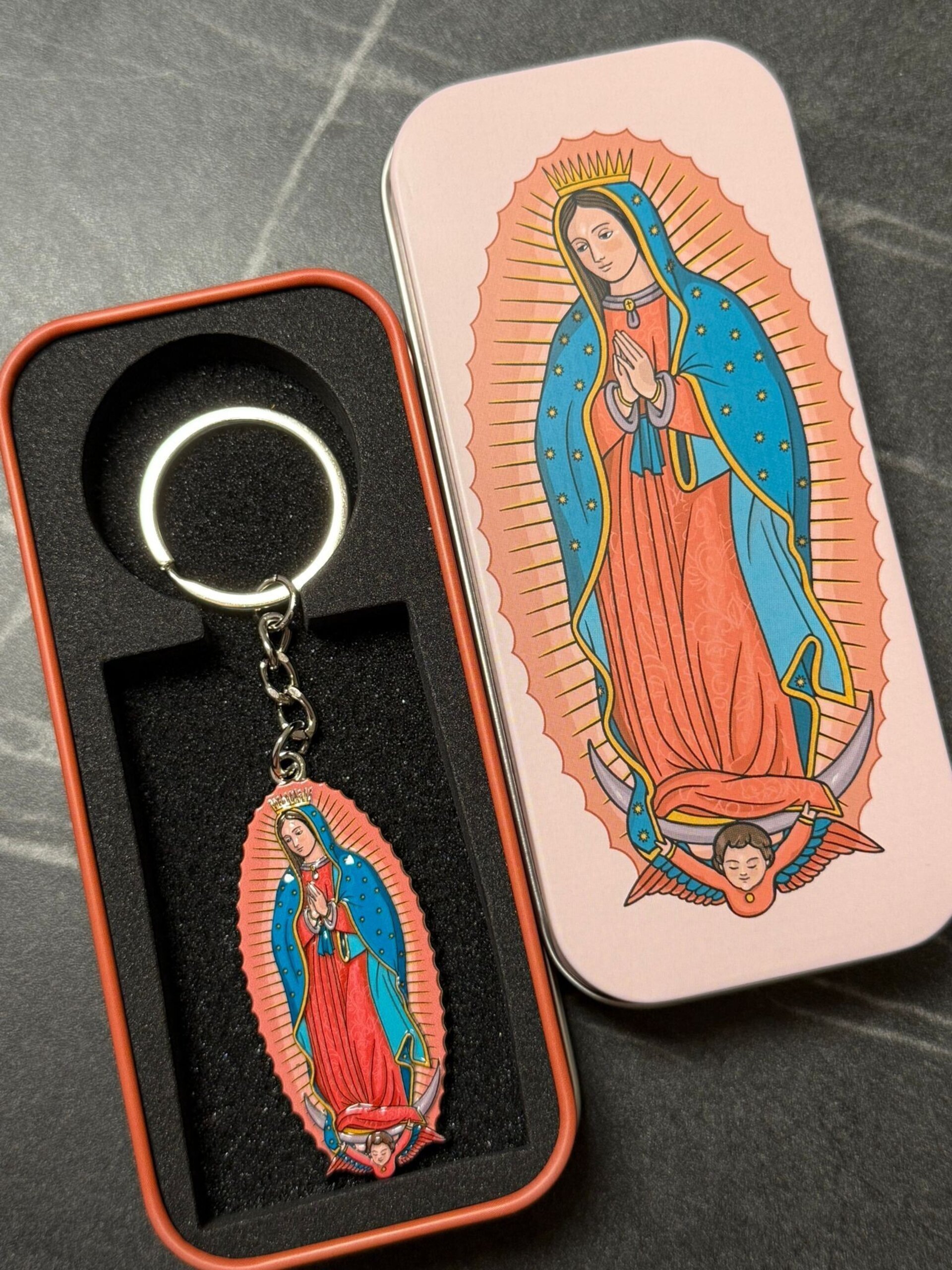 LLavero Virgen Guadalupe en lata - 1