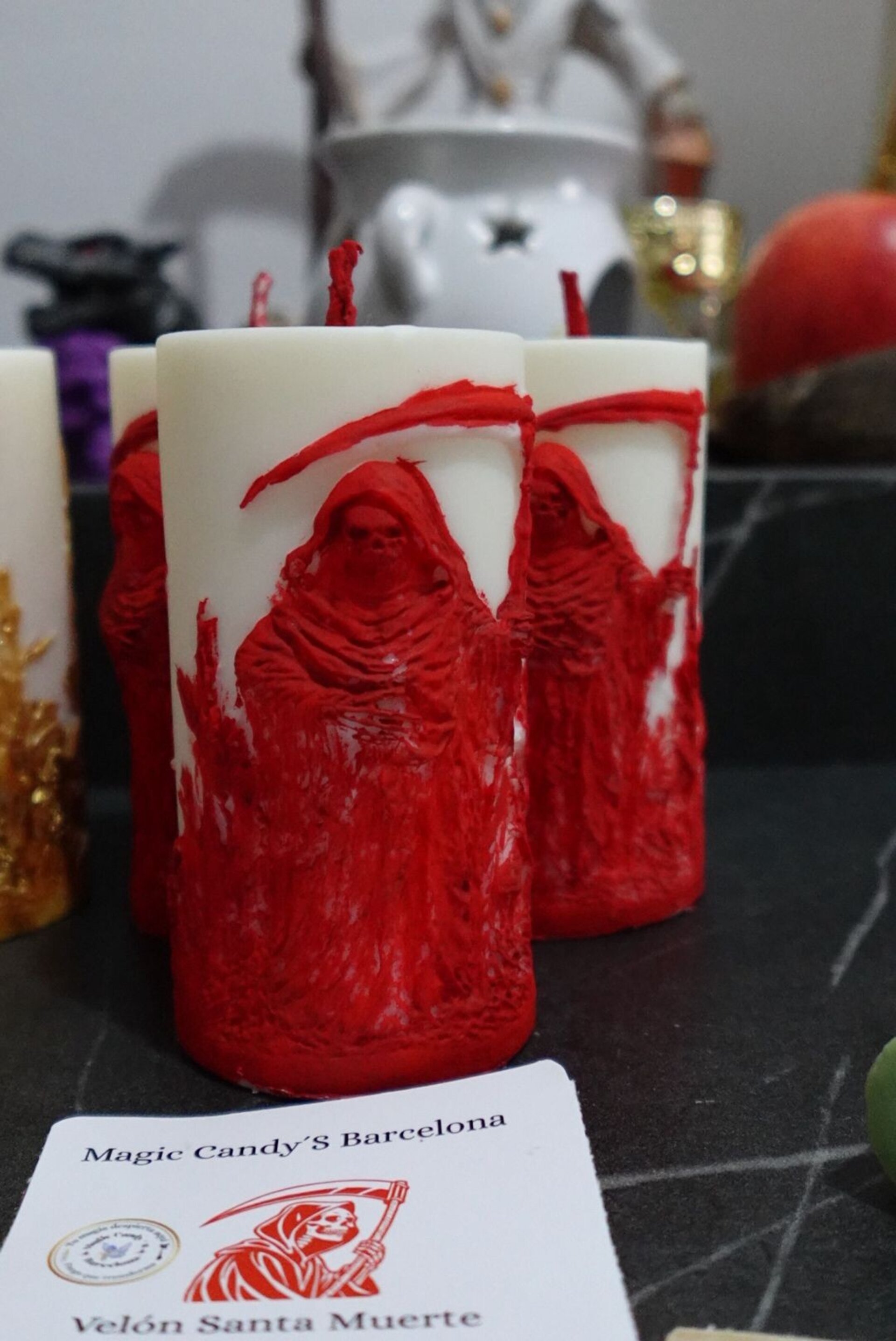 Velón Santa Muerte Atraer Energía de amor - 1
