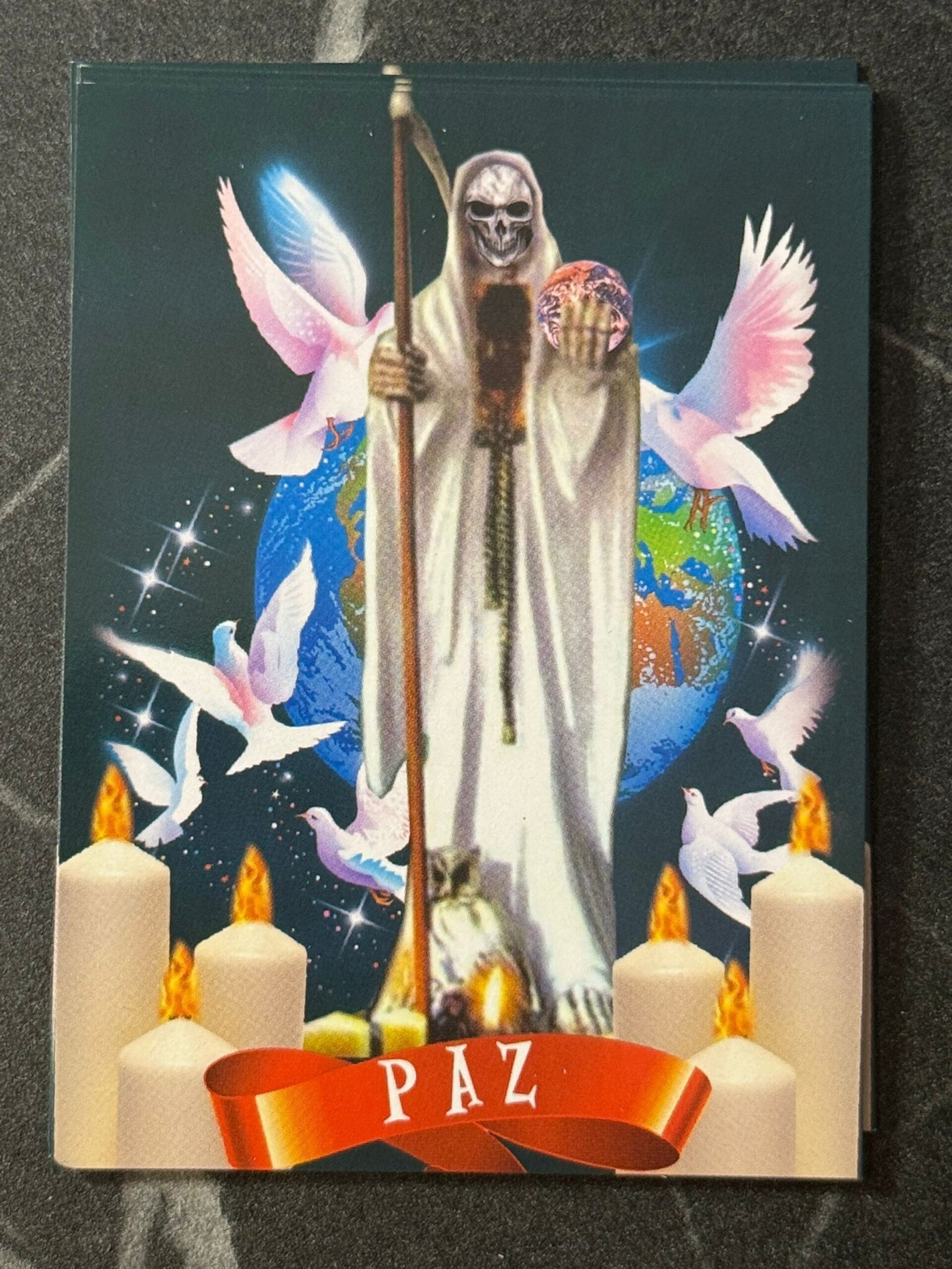 Estampita Santa Muerte Paz - 1